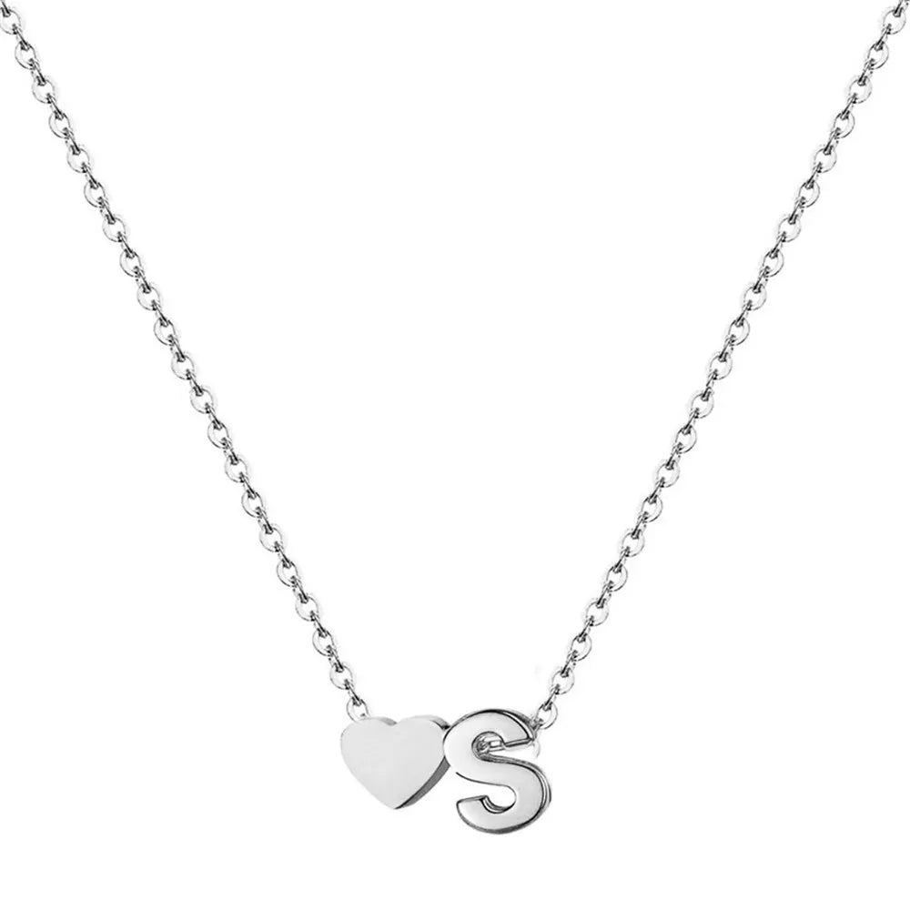 Dainty Heart Initial Choker Necklace™
