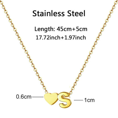 Dainty Heart Initial Choker Necklace™