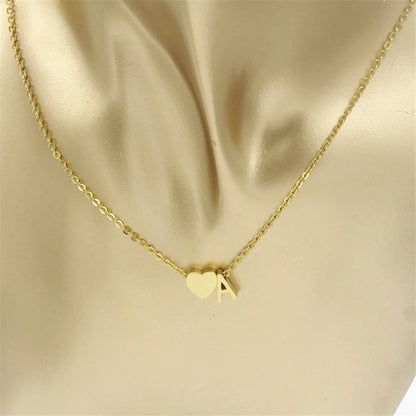 Dainty Heart Initial Choker Necklace™